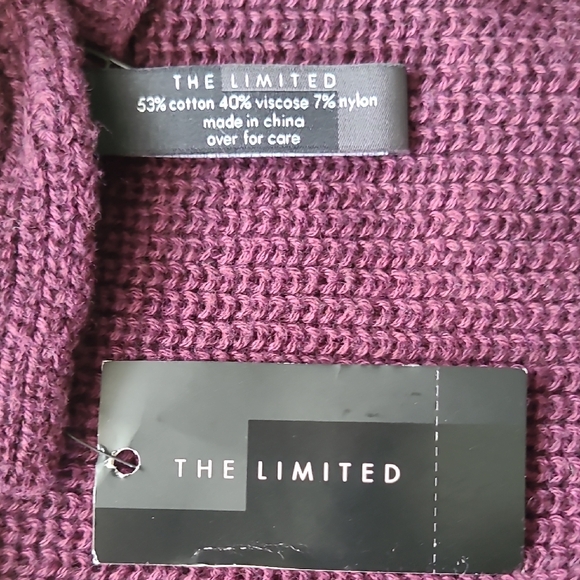 The Limited Rich Plum Women's Scarf NWT - Picture 2 of 5